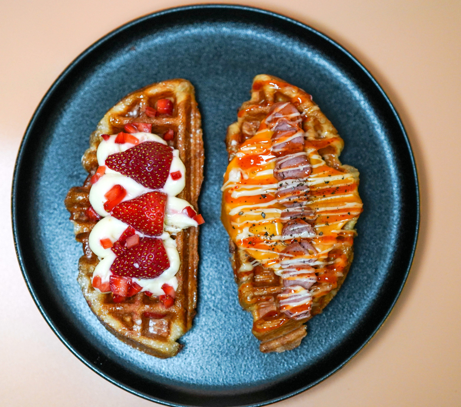 Our signature croffles — sweet and savory